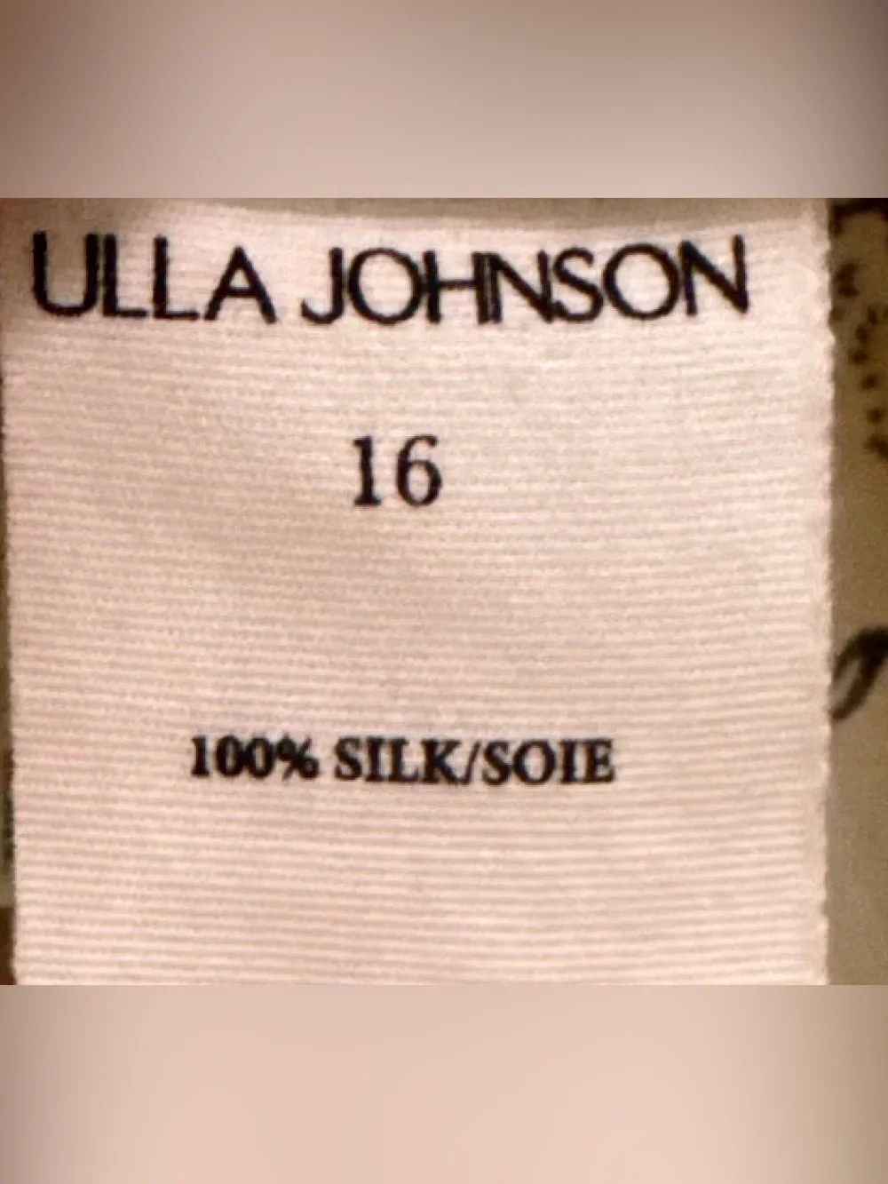 Ulla Johnson Cream Multicolor Floral Silk Puff Sleeve Blouse - Size 16
